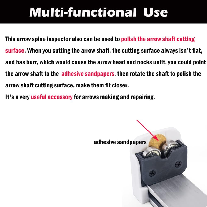 Archery Arrow Spinner Aluminum Alloy Arrow Balance Straightness Tool Arrow Feather and Broadheads Balance Check Arrow Spine Tester Arrow Accessory